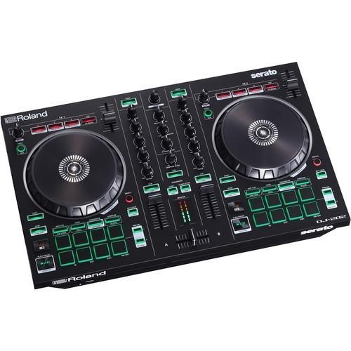 Roland DJ-202 2-Channel, 4-Deck DJ Controller & Full version of Serato DJ