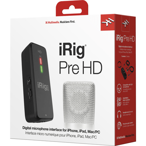 IK Multimedia iRig Pre HD - Audio Interface with Mic Pre