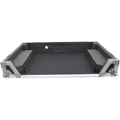 ProX Flight Case for Pioneer DDJ-1000 Controller with Wheels (Silver on Black)