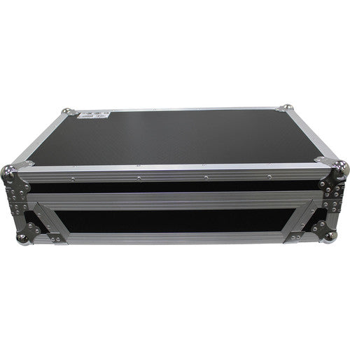 ProX Flight Case for Pioneer DDJ-1000 Controller with Wheels (Silver on Black)