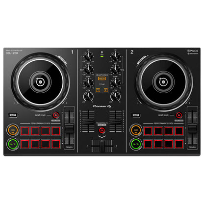 Pioneer DJ DDJ-200 Smart DJ Controller for WeDJ and rekordbox