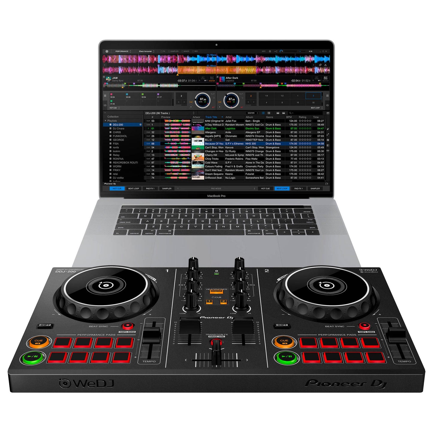 Pioneer DJ DDJ-200 Smart DJ Controller for WeDJ and rekordbox