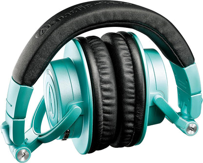 Audio-Technica ATH-M50xBT2IB Wireless Over-Ear Headphones, Ice Blue