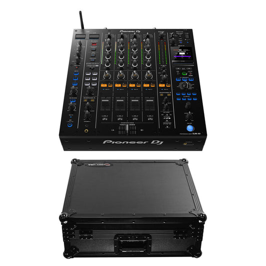 Pioneer DJ DJM-A9 4-Channel Digital Pro-DJ Mixer + Odyssey Black Label Flight Case