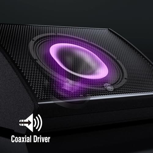 Yamaha DHR Series Powered Speaker, 1000W, 15" LF 1.5" HF Coaxial Design, Plywood Enclosure