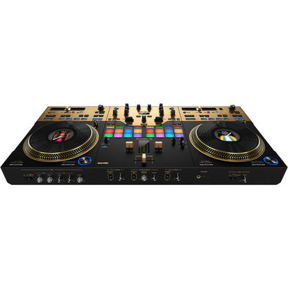 Pioneer DJ DDJ-REV7 2-Channel rekordbox and Serato DJ Pro Controller with Motorized Jog Wheels (Limited Edition Gold)