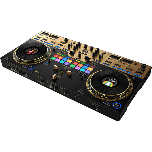 Pioneer DJ DDJ-REV7 2-Channel rekordbox and Serato DJ Pro Controller with Motorized Jog Wheels (Limited Edition Gold)