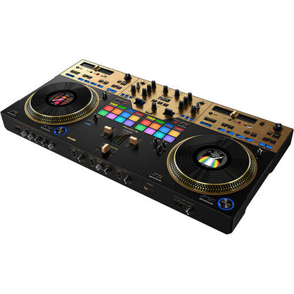 Pioneer DJ DDJ-REV7 2-Channel rekordbox and Serato DJ Pro Controller with Motorized Jog Wheels (Limited Edition Gold)