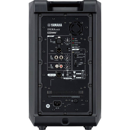 Yamaha DXR8mkII 8 1100W 2-Way Active Loudspeaker Bundle with Cables (Open Box)