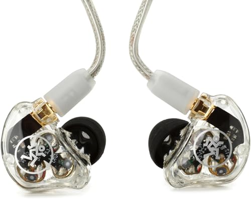 Mackie MP-320 Triple Dynamic Driver In-Ear Monitors (Clear)