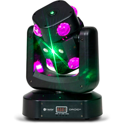 ColorKey Droid FX Multi-Effect Moving Head with LED Beams and Lasers (Open Box)