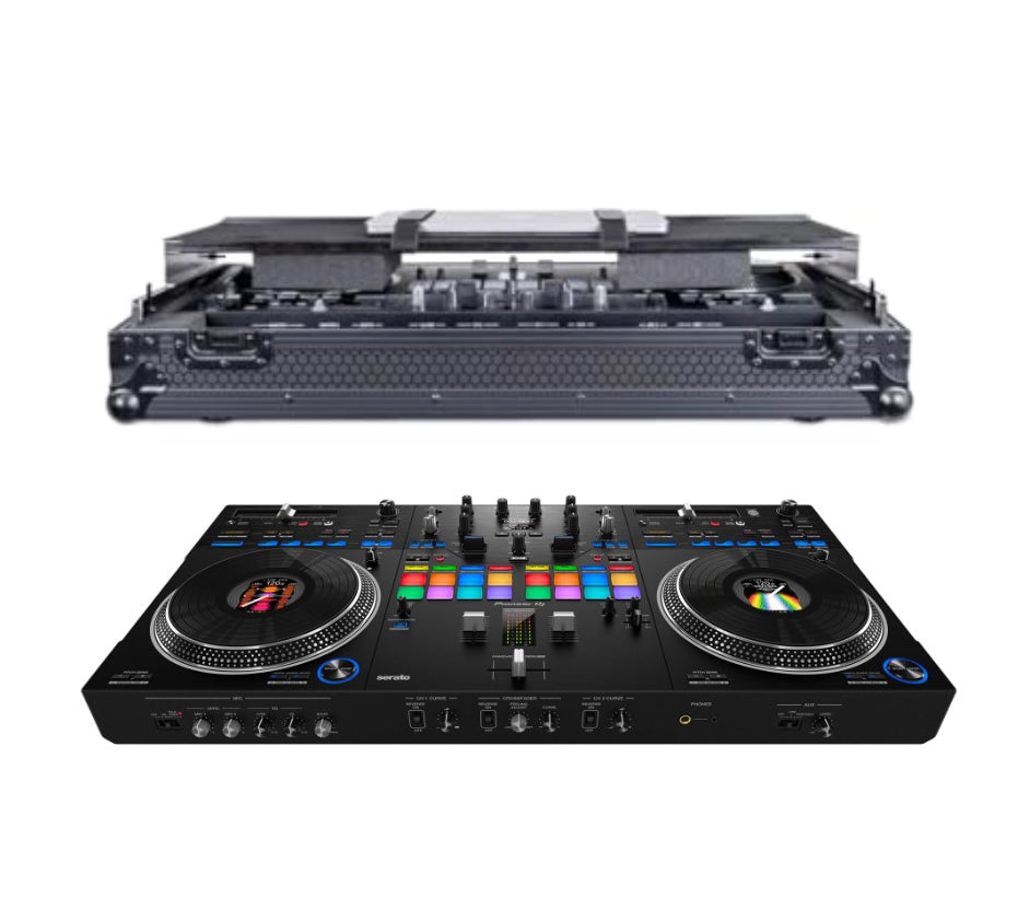 Pioneer DJ DDJ-REV7 + Headliner Flight Case with Laptop Platform and Wheels (Pitch Black)