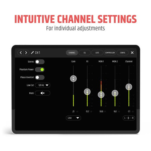LD Systems MAUI 28 G3 MIX Compact 2060W Powered Column PA System with Digital Mixer (Black)
