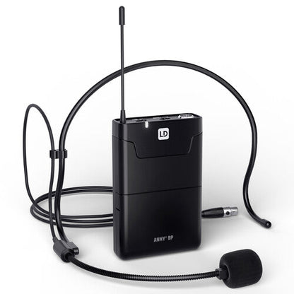 LD Systems ANNY 8 Portable Battery-Powered 8" Bluetooth PA Speaker with Mixer and Bodypack/Headset Mic (Black)