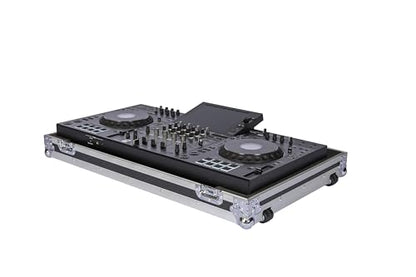 Headliner Low-Profile Flight Case with Wheels for AlphaTheta XDJ-AZ (Silver/Black)