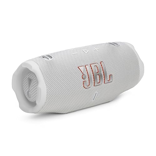 JBL Charge 6 Portable Bluetooth Speaker (White)
