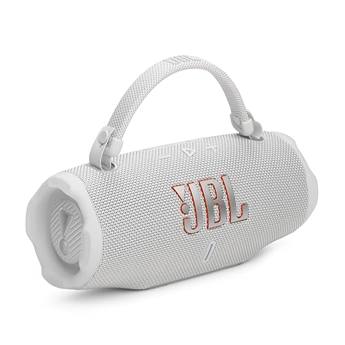JBL Charge 6 Portable Bluetooth Speaker (White)