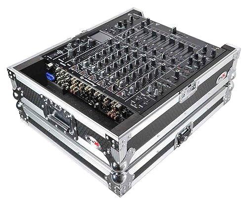 ProX ATA Style Flight Road Case for Pioneer DJM-A9 & DJM V10 DJ Mixer (Black / Silver)