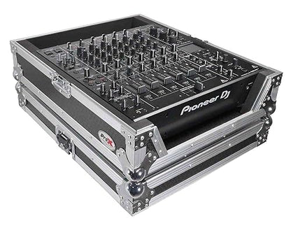 ProX ATA Style Flight Road Case for Pioneer DJM-A9 & DJM V10 DJ Mixer (Black / Silver)