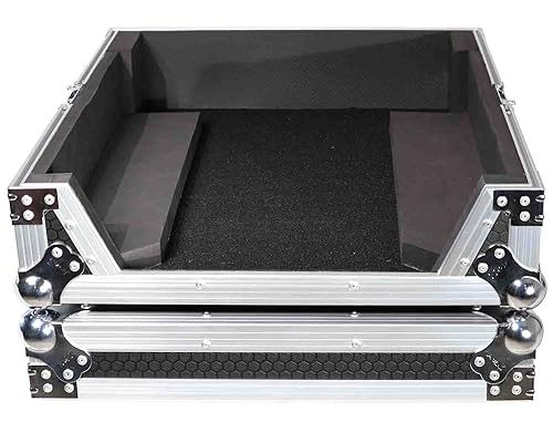 ProX ATA Style Flight Road Case for Pioneer DJM-A9 & DJM V10 DJ Mixer (Black / Silver)