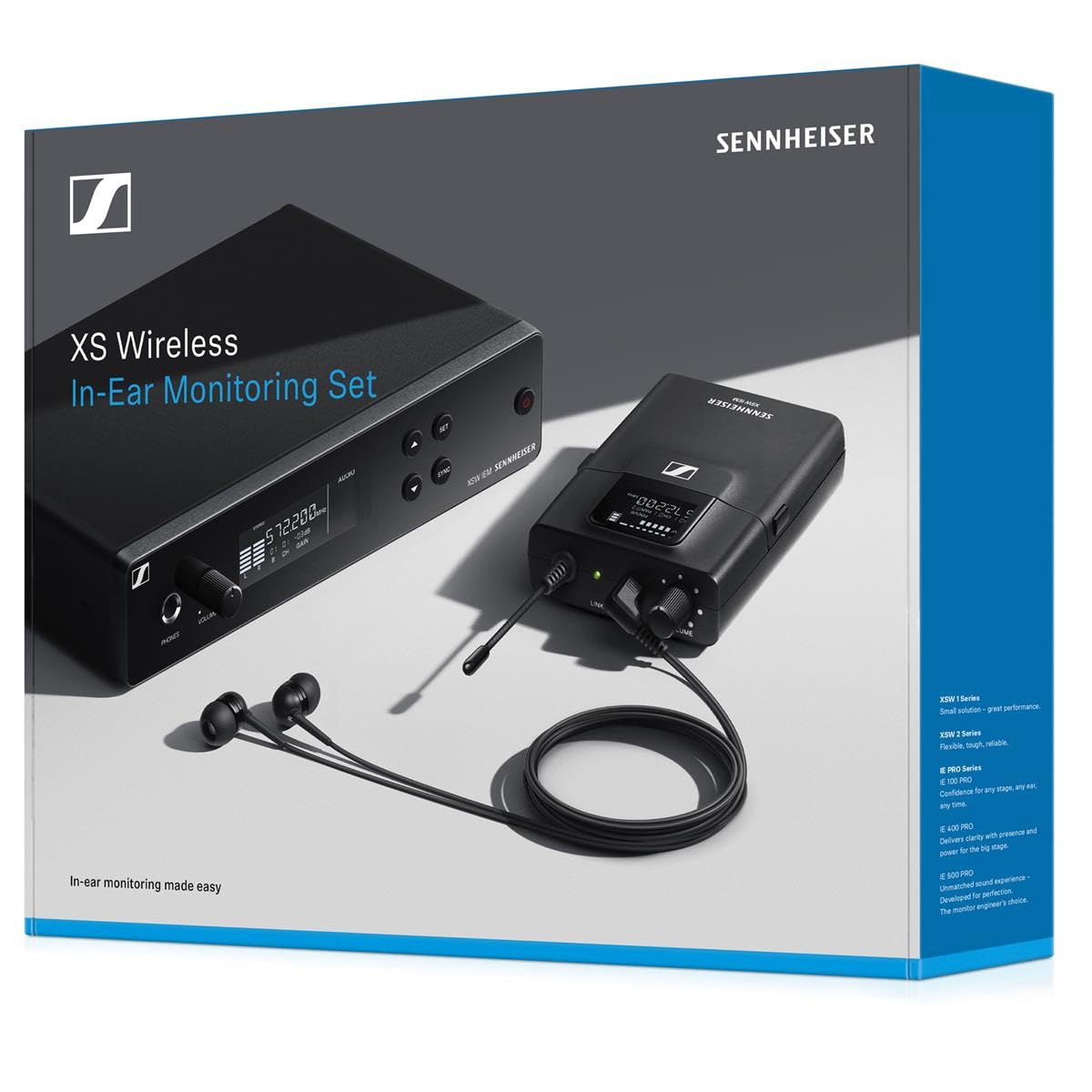 Sennheiser XSW IEM SET Stereo In-Ear Wireless Monitoring System (A: 476 to 500 MHz)