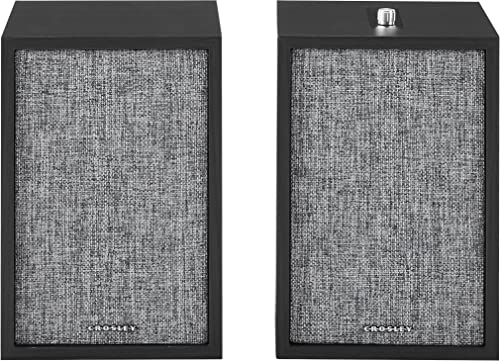 Crosley S200A-BK 4" Active Powered Bluetooth Stereo Speakers, Black