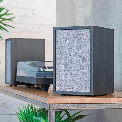Crosley S200A-BK 4" Active Powered Bluetooth Stereo Speakers, Black