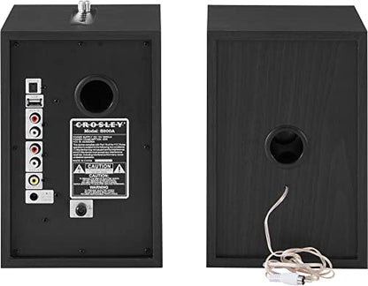 Crosley S200A-BK 4" Active Powered Bluetooth Stereo Speakers, Black