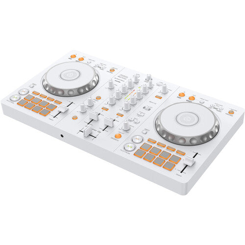 Pioneer DJ DDJ-FLX4 2-deck rekordbox and Serato DJ Controller - White, Limited Edition