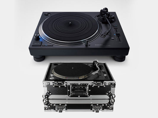 Technics SL-1210GR2-K Direct-Drive Turntable + Odyssey FZ1200 Flight Zone Universal Ata Case