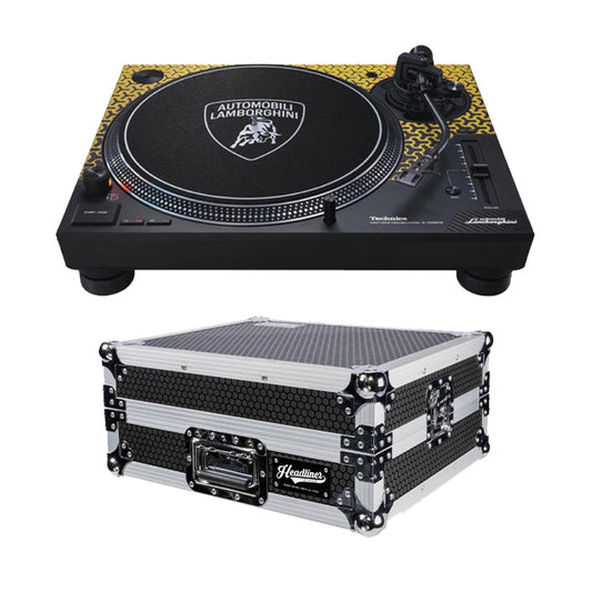 Technics SL-1200M7B Direct Drive Turntable + Headliner Turntable Flight Case