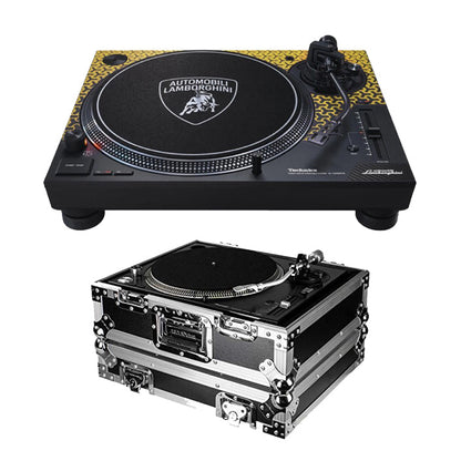Technics SL-1200M7B Direct Drive Turntable + Odyssey Flight Zone Universal 1200 Style Dj Turntable Ata Case
