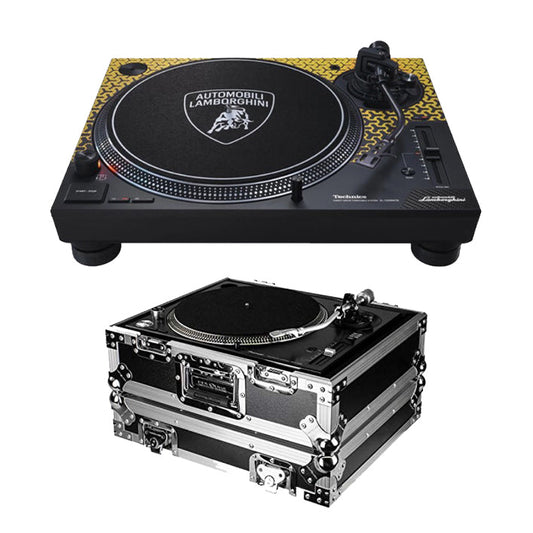 Technics SL-1200M7B Direct Drive Turntable + Odyssey Flight Zone Universal 1200 Style Dj Turntable Ata Case