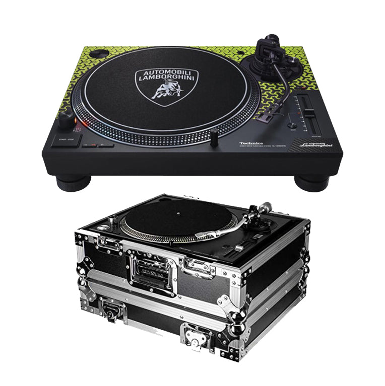 Technics SL-1200M7B Direct Drive Turntable + Odyssey Flight Zone Universal 1200 Style Dj Turntable Ata Case
