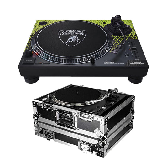 Technics SL-1200M7B Direct Drive Turntable + Odyssey Flight Zone Universal 1200 Style Dj Turntable Ata Case