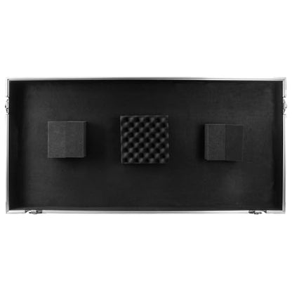 Odyssey DJ Coffin Flight Case with Wheels for Pioneer DJM-A9 / CDJ-3000 (Silver on Black)