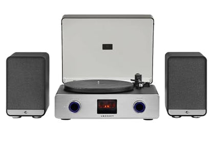 Crosley C92A-BK Belt-Drive Bluetooth Record Player Turntable with Speakers, Black
