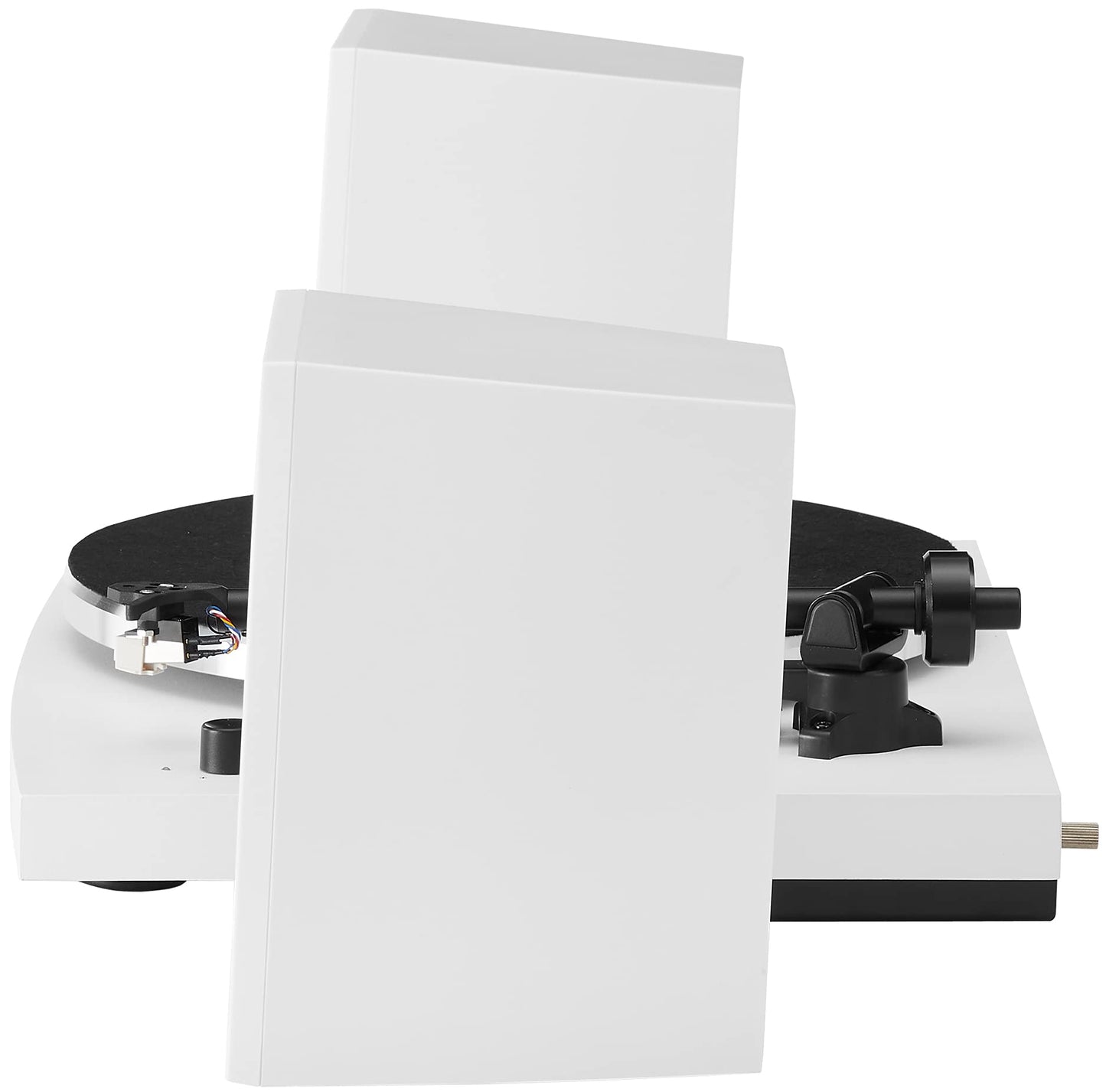 Crosley T150B-WH Modern 2-Speed Bluetooth Turntable System with Variable Weighted Tone Arm and Stereo Speakers, White