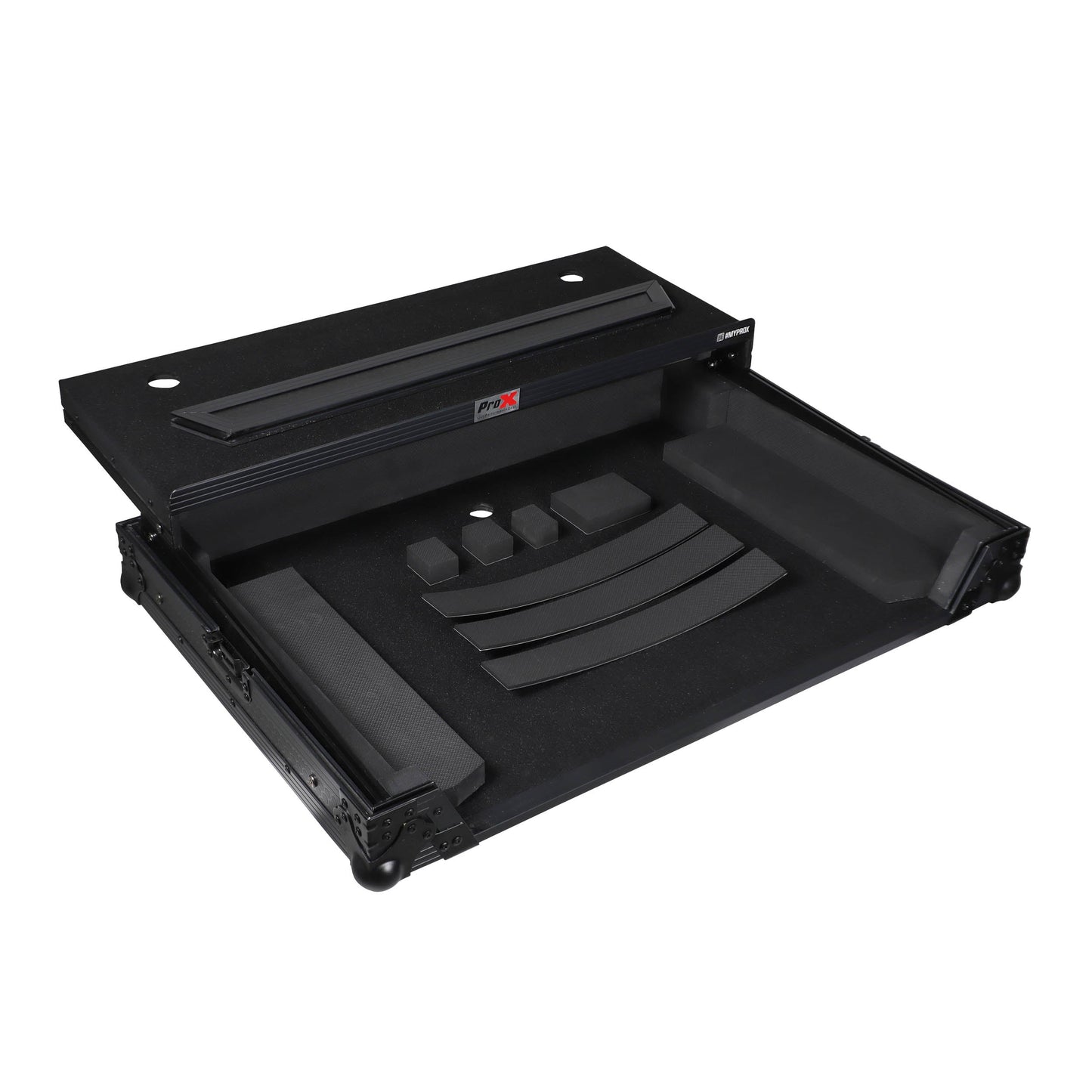 ProX Flight Style Road Case Black Finish Slim Case for Pioneer DDJ-FLX10 or DDJ-GRV6