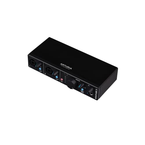 Arturia MiniFuse 2 Portable 2x2 USB Type-C Audio/MIDI Interface (Black)