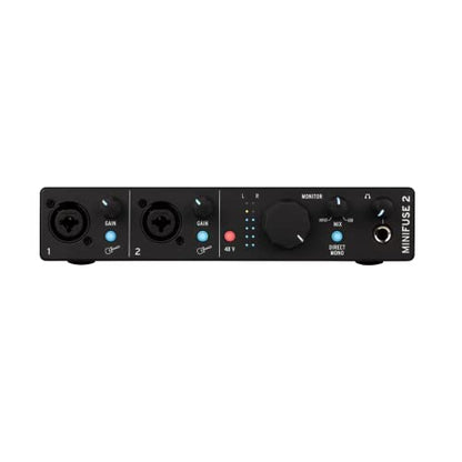 Arturia MiniFuse 2 Portable 2x2 USB Type-C Audio/MIDI Interface (Black)