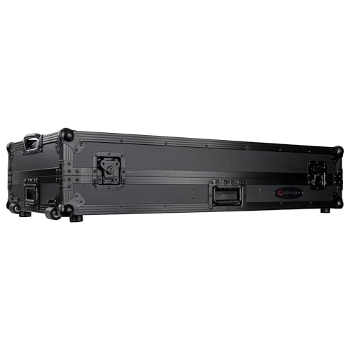 Odyssey DJ Battle Coffin for Rane Twelve and Seventy-Two with Glide Platform (Black Label, All Black)