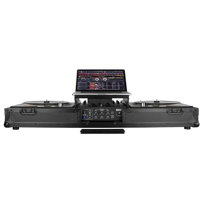 Odyssey DJ Battle Coffin for Rane Twelve and Seventy-Two with Glide Platform (Black Label, All Black)
