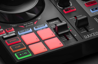 Hercules DJControl Inpulse 200 MK2 DJ Controller + Icon Pro Audio HP200 Headphones + JTS TM-929 Dynamic Microphone