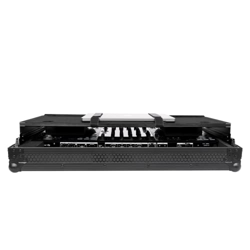Headliner Flight Case with Laptop Platform for Pioneer DDJ-FLX10 and DDJ-1000SRT (All Black)
