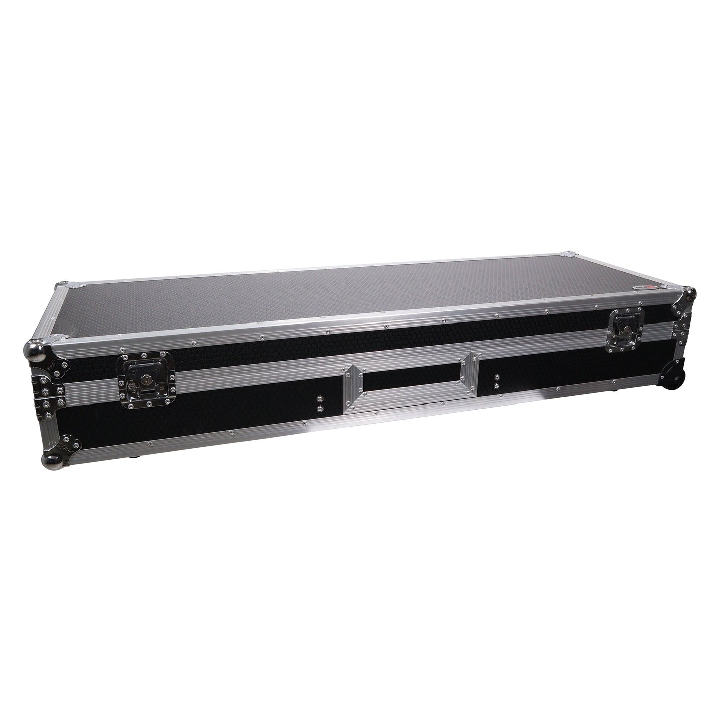 ProX DJ Coffin Flight Case for (2) 1200 Style Turntables 10-inch 12-inch Mixers with Sliding Laptop Shelf and Wheels