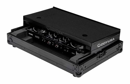 Odyssey Black Label Flight Case with Laptop Platform for Hercules Inpulse 500 & Pioneer DDJ-SR2