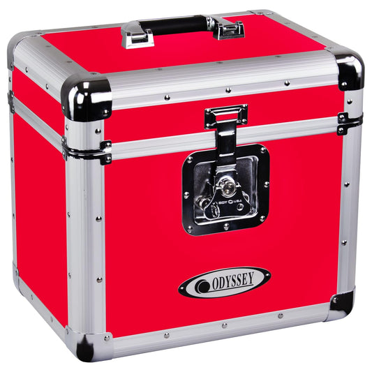Odyssey Vintage Series Case for 12" Vinyl Records or LPs (Hot Rod Red)