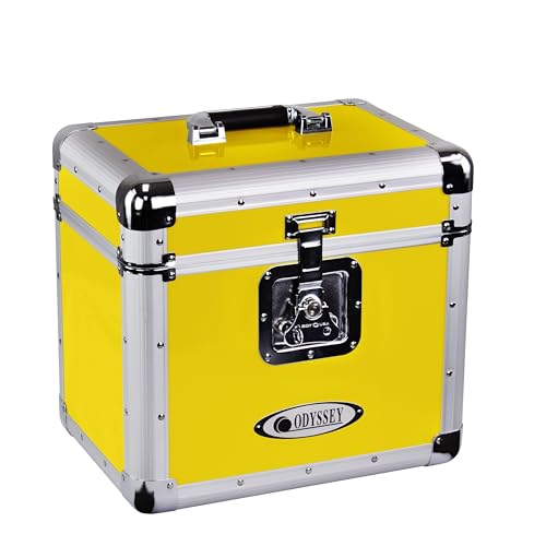 Odyssey Vintage Series Case for 12" Vinyl Records or LPs (Hot Rod Yellow)