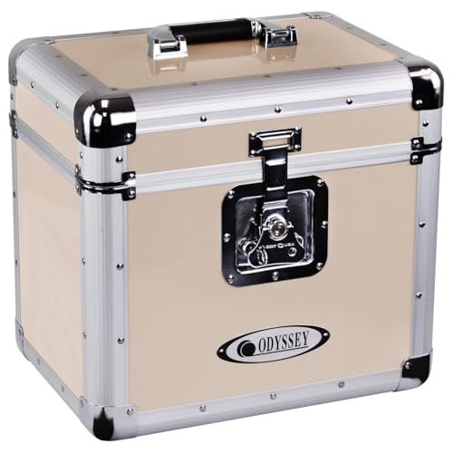 Odyssey Vintage Series Case for 12" Vinyl Records or LPs (Beige)